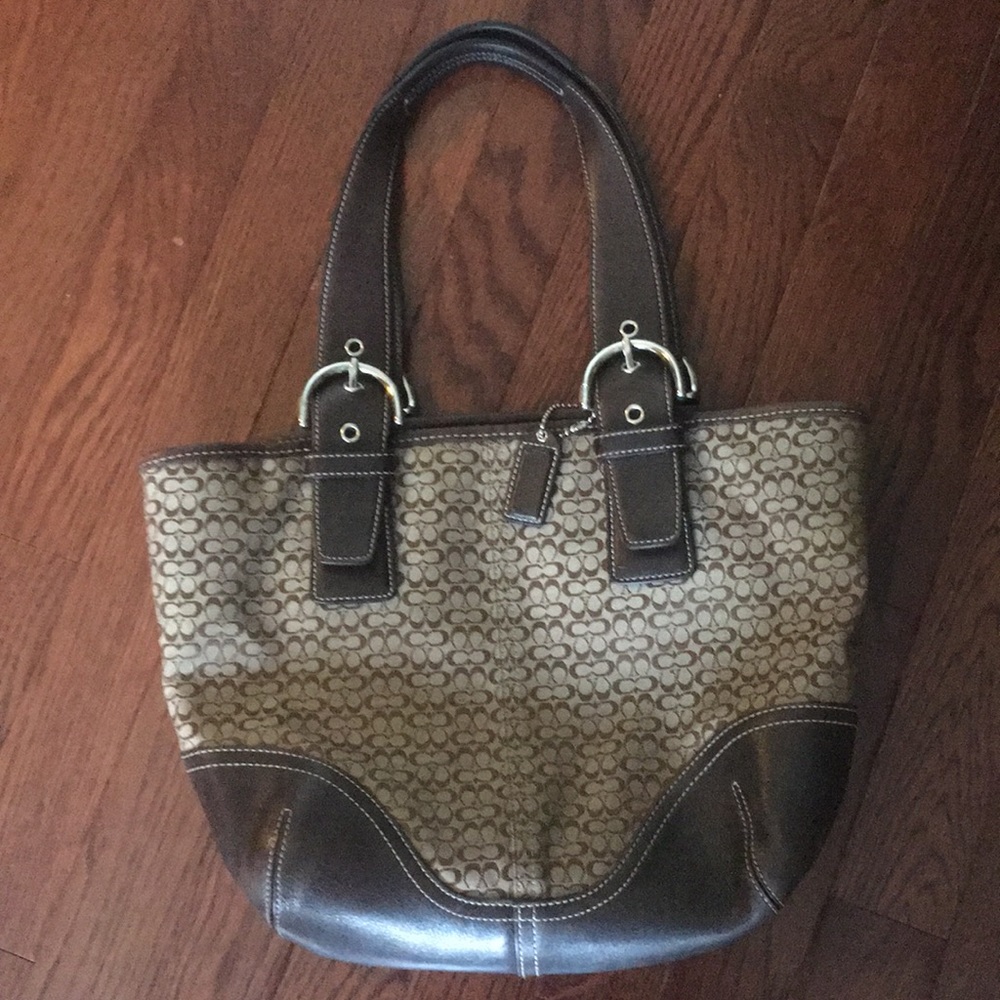Brown coach bag